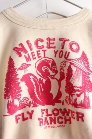 画像2: 50%off 2023秋冬 GTH  	ウラキモウ スカンク スウェット 1;白 サイズ;130 (2)