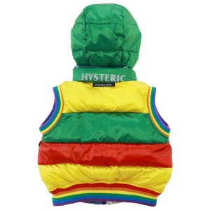 画像2: 30%off　　HystericMini　DENIM PATCHWORK総柄 RVベスト　　90；マルチ (2)