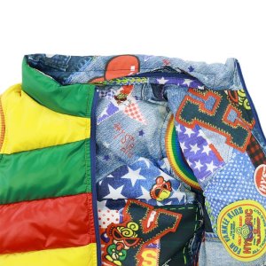 画像4: 30%off　　HystericMini　DENIM PATCHWORK総柄 RVベスト　　90；マルチ (4)