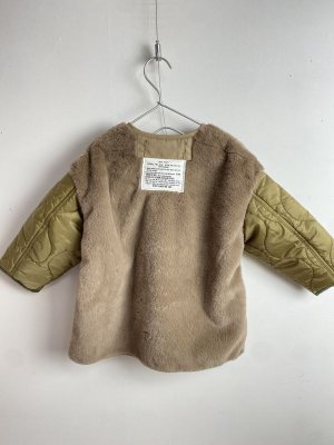 画像4: 50%off  　DENIMDUNGAREE　 ボア カーディガン　16；ベージュ (4)