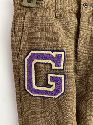 画像2: 50%off 2023秋冬　GTH　ツイーディー グレンチェック サスペンダー PN　　7；茶 (2)