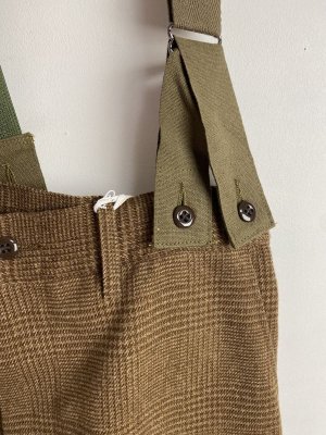 画像4: 50%off 2023秋冬　GTH　ツイーディー グレンチェック サスペンダー PN　　7；茶 (4)