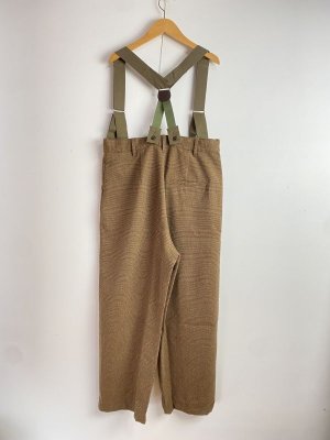 画像6: 50%off 2023秋冬　GTH　ツイーディー グレンチェック サスペンダー PN　　7；茶 (6)