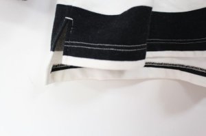 画像3: 50%off 2023秋冬　GTH　   ボーダー バックレースパッチ ラガーシャツ　　1；白　　サイズ；120 (3)