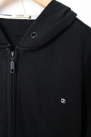 画像2: 40%off 2023秋冬 FITH   ウラケ ZIP UP L/S パーカー 2;黒 (2)