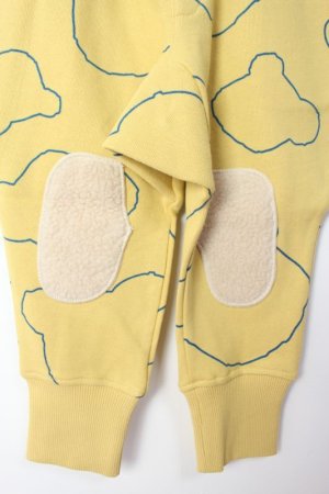 画像2: 50%off  フランキーグロウ FACE BEAR SWEAT PANTS YELLOW  サイズ;M (2)