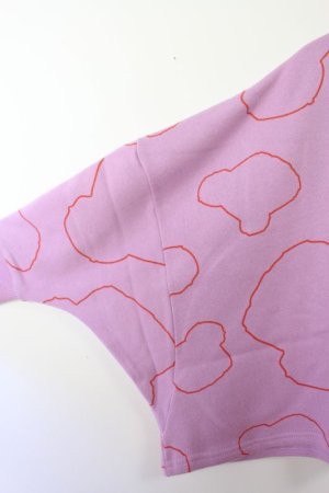 画像2: 50%off  フランキーグロウ　FACE BEAR DOLMAN SLEEVES SWEAT SHIRT　PURPLE　　 (2)