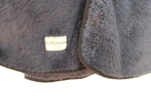 画像2: 50%off  　DENIMDUNGAREE　    JERRY MARQUEZ パッカブル ボアフリース ポンチョ　　4；紺　サイズ；S (2)