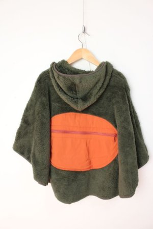 画像5: 50%off  　DENIMDUNGAREE　    JERRY MARQUEZ パッカブル ボアフリース ポンチョ　　9；カーキ　　サイズ；S (5)