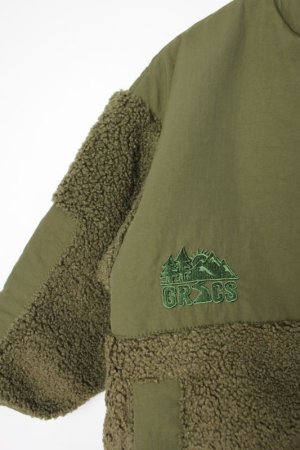 画像2: 40%off 2023秋冬 GC ボアコンビネーション ZIP JK 9;カーキ (2)