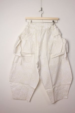 画像1: 30%off フランキーグロウ   Lett. 2HOLE BIG PANTS 　WHITE‐IV Lett  　サイズ；Women(F) (1)