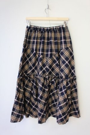 画像3: 50%off 2023AW nunuforme  バイアスチェックスカート カラー;NAVY (3)