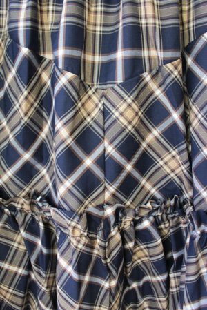 画像4: 50%off 2023AW nunuforme  バイアスチェックスカート カラー;NAVY (4)