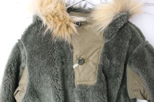 画像2: 50%off  　DENIMDUNGAREE　ボア　エスキモー　コート　　9；カーキ (2)