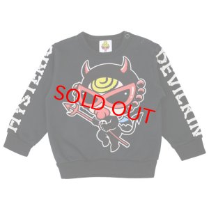 画像1:  MY FIRST HYSTERIC   DEVILKIN裏毛トレーナー   10；ブラック (1)