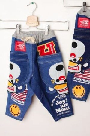画像1: 50%off  JAM　　フェイスポケットパンツ　　カラー；ブルー　　サイズ；130 (1)