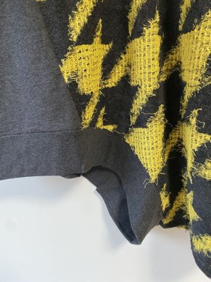 画像3: 50%off 2023AW　gomme　千鳥切替プルオーバー　　2:イエロー　　サイズ；M (3)