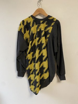 画像4: 50%off 2023AW　gomme　千鳥切替プルオーバー　　2:イエロー　　サイズ；M (4)