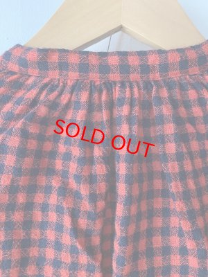 画像5: 30%off  VC    リネンウールチェックブラウス　　カラー:RED×NAVY  サイズ:FREE (5)