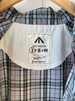 画像8: 2023 快晴堂 ナイロンチェックコート  カラー:グレーチェック  サイズ:2 (8)