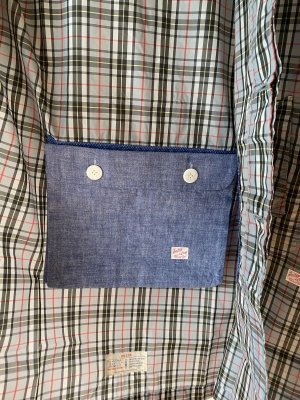 画像7: 2023 快晴堂 ナイロンチェックコート  カラー:グレーチェック  サイズ:2 (7)