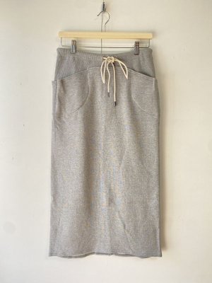 画像1: 30%off 2024SS セビアンフェ　裏毛スカート　　　20:gray (1)