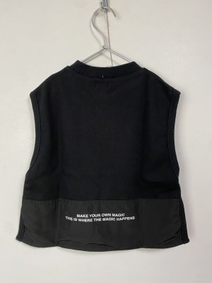 画像5: 40%off 2024春夏 groovy colors    ウラケサイドオープンベスト  2:黒 (5)