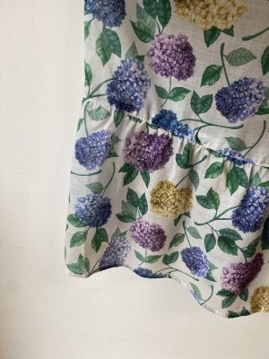 画像3: 40%off 2024SS Bon Vieux Temps　リバティptシルフローン　アジサイスカート　　10；WHITE (3)