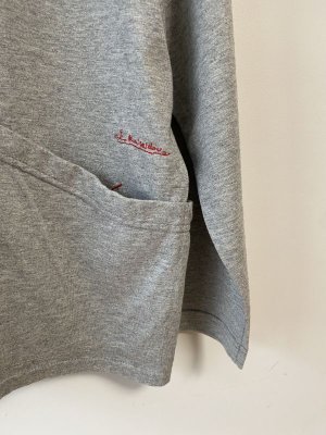 画像2: 快晴堂 コットンカーディガン 6;杢グレー サイズ:2(F) (2)