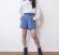 画像6: 30%off Lovetoxic    ベルトつきタックショートパンツ　82；グレー (6)