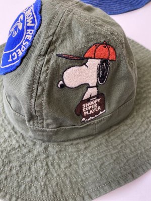 画像3: 40%off 　DENIMDUNGAREE　 	  バックサテン SNOOPY HAT (3)