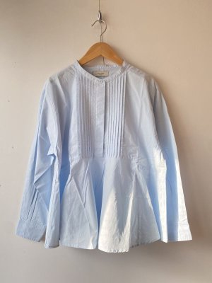 画像1: 30%off   doux blue　フォーマルブラウス　53；サックス　サイズ；FREE (1)