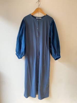 画像1: 30%off   Lilou&Lily 　 CULOSEMAN/ 60LAWN DOUBLE FACE ONE-PIECE DRESS　C.BLUE (1)