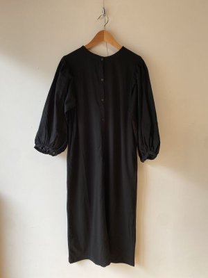 画像1: Lilou&Lily 　 CULOSEMAN/ 60LAWN DOUBLE FACE ONE-PIECE DRESS　D.BLACK (1)