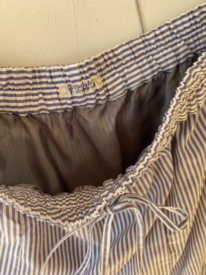 画像3: 40%off 2024SS セビアンフェ  ロンドンストライプ コットンスカート 70;BLUE   サイズ:1 (3)