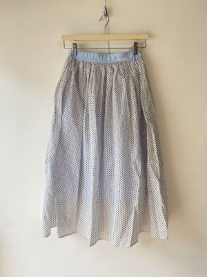 画像1: 40%off 2024春夏　groovy colors     ドットシアー ロングスカート　1；白　 サイズ；160 (1)