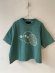 画像1: nunuforme 　 　手書きinuinuTシャツ　GREEN (1)