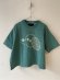 画像1: 40%off nunuforme 　 　手書きinuinuTシャツ　GREEN (1)
