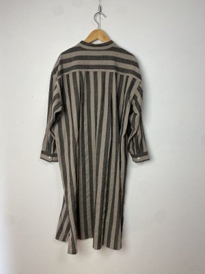 画像6: 40%off   YARRA 　　 リネン混ストライプワンピース　99:ブラック　FREE (6)