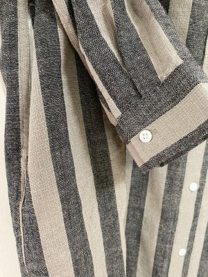 画像3: 40%off   YARRA 　　 リネン混ストライプワンピース　99:ブラック　FREE (3)