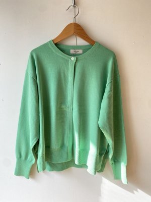 画像1: 30%off   doux blue　クルーネック　カーディガン　30：グリーン　　サイズ；FREE (1)