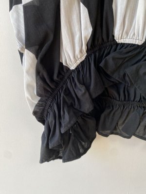 画像2: 50%off 2024SS　　gomme　ドット　ブラウス　2:白*ブラック　サイズ；M (2)