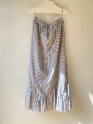 画像4: 40%off 2024SS セビアンフェ　　ロンドンストライプ　ロングスカート　20:gray サイズ:1 (4)