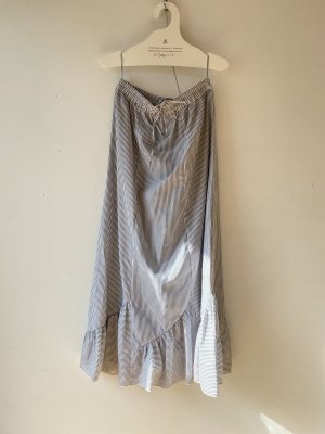 画像1: 30%off 2024SS セビアンフェ　　ロンドンストライプ　ロングスカート　20:gray サイズ:1 (1)