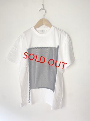 画像1: フランキーグロウ　mesh art Tシャツ　white (1)