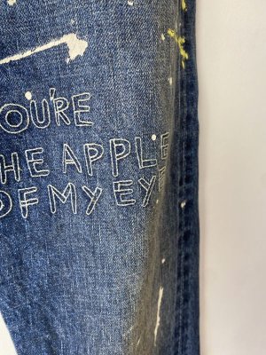 画像4: 40%off 　DENIMDUNGAREE　   12ozHOME MADEデニム LIFE イージー PN　14；ブルー (4)