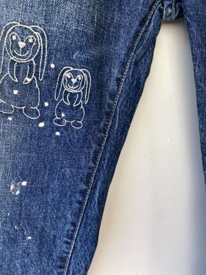画像3: 40%off 　DENIMDUNGAREE　   12ozHOME MADEデニム LIFE イージー PN　14；ブルー (3)