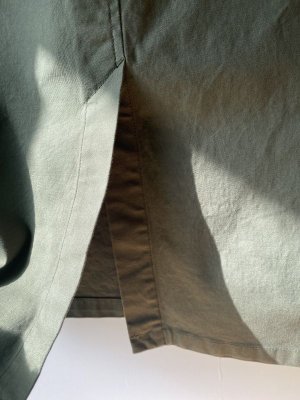 画像5: ☆NATURAL LAUNDRY ストレッチスカート  570;カーキ (5)