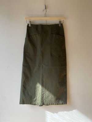 画像1: ☆NATURAL LAUNDRY　ストレッチスカート　　570；カーキ (1)