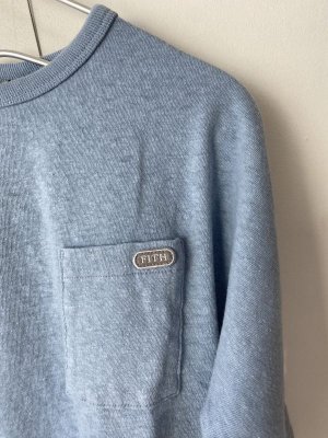 画像2: 40%off 2024春夏FITH     リサイクルテンジク L/STシャツ 14:ブルー (2)